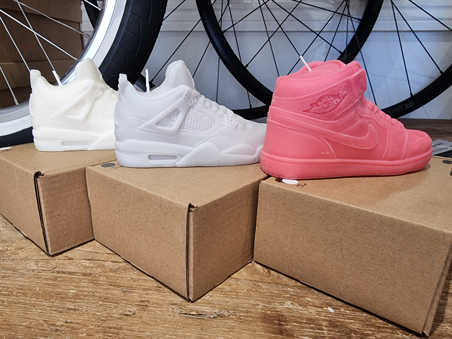 Sneaker scented candles