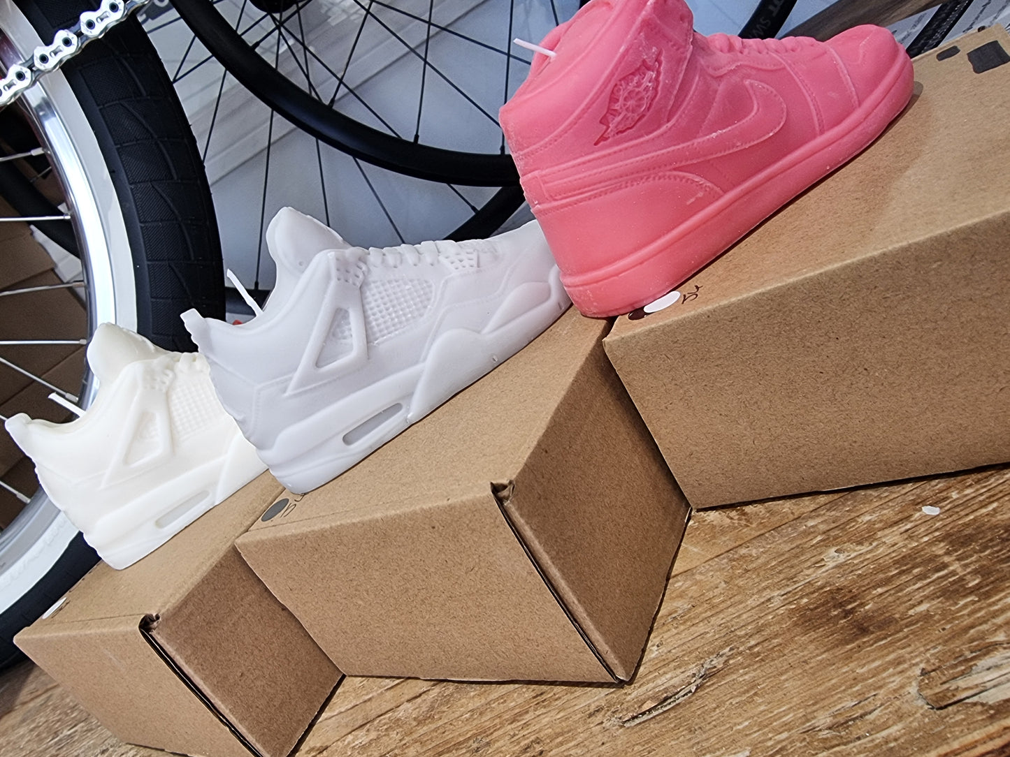 Sneaker scented candles