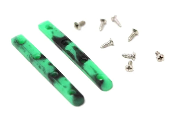 Skull fingerboard grab rails c/w screws rainbow