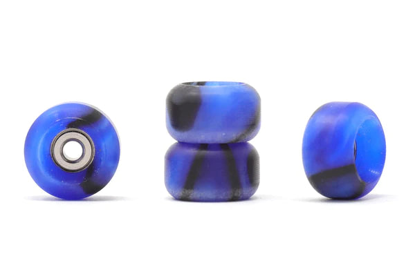 Skull fingerboard wheels blue swirl