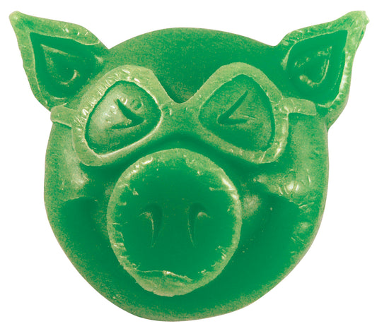 Pig head wax green